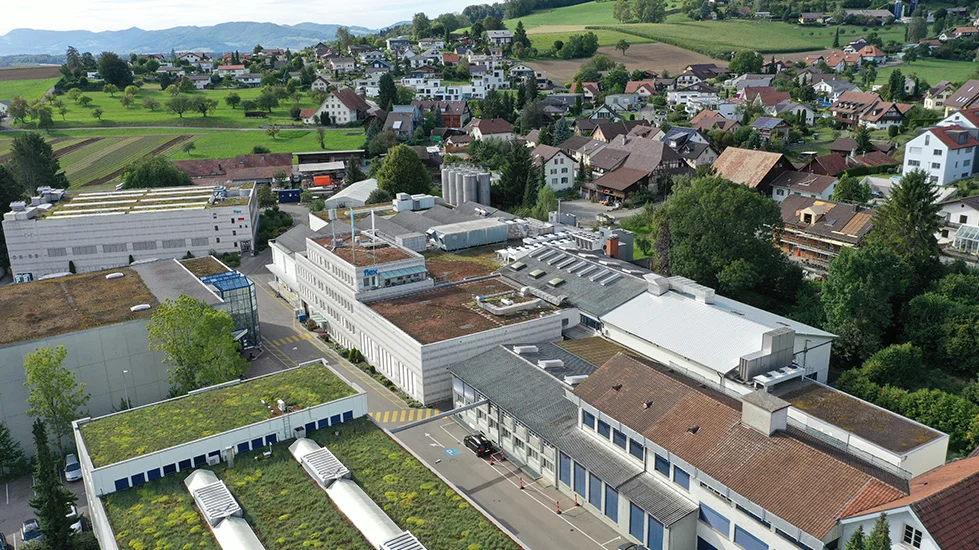 aerial view of a flex site