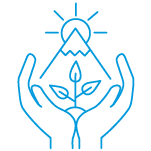 icon depicting our net zero greenhouse gas emissions strategy