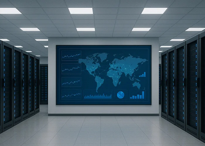 supply chain and data center analytics screen