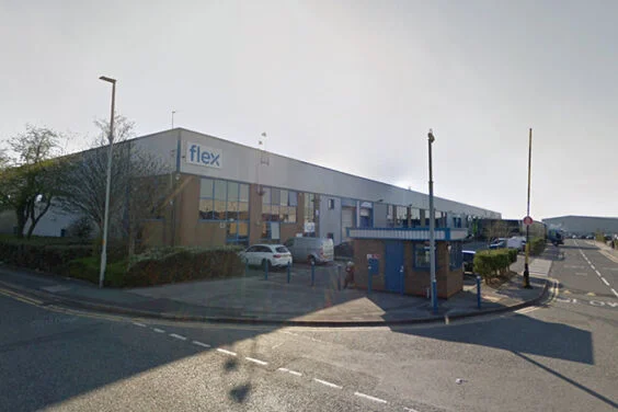 Exterior del edificio Flex en el Reino Unido