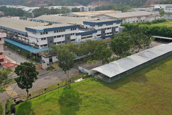 Exterior del edificio Flex en Batam, Indonesia