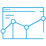 icon depicting metrics and data collection